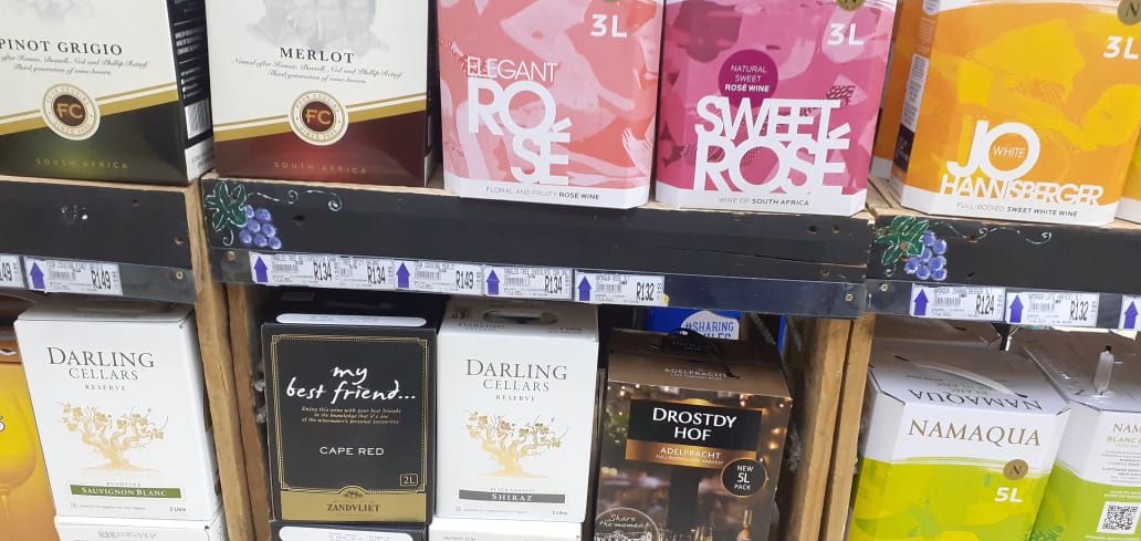 Wine Section Signage